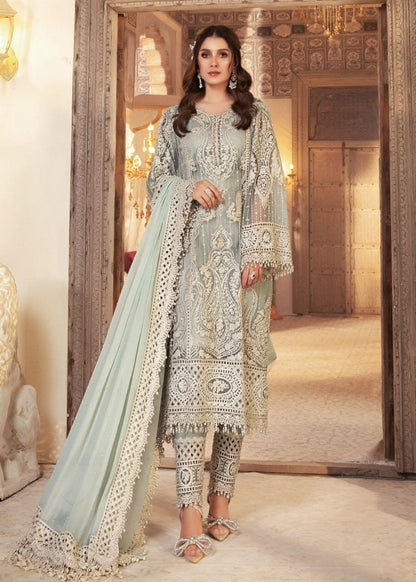 Embroidered unstitched