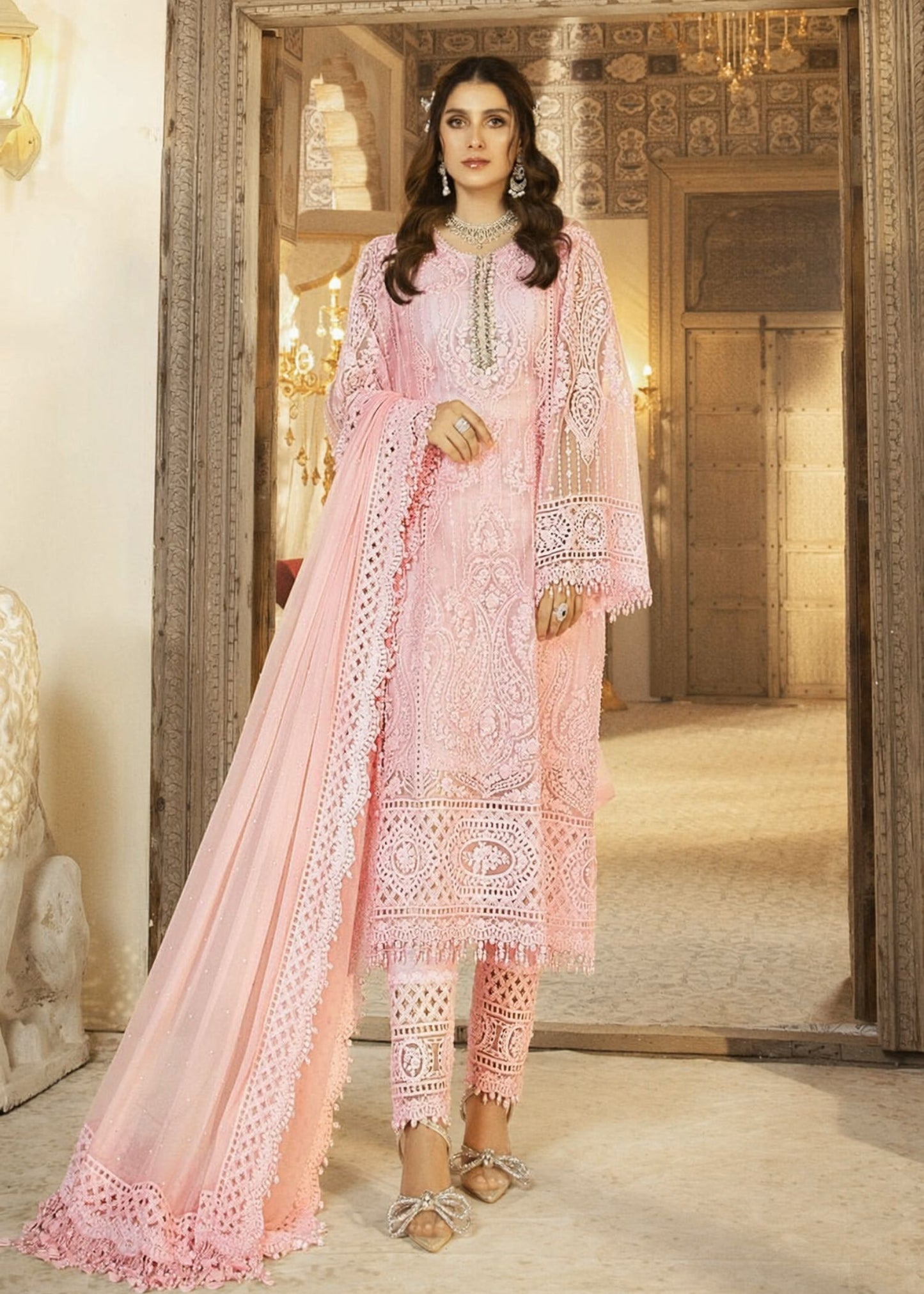 Embroidered unstitched